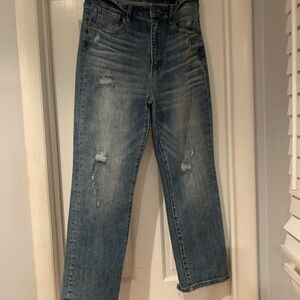 Women's Straight Leg Jeans - Blue